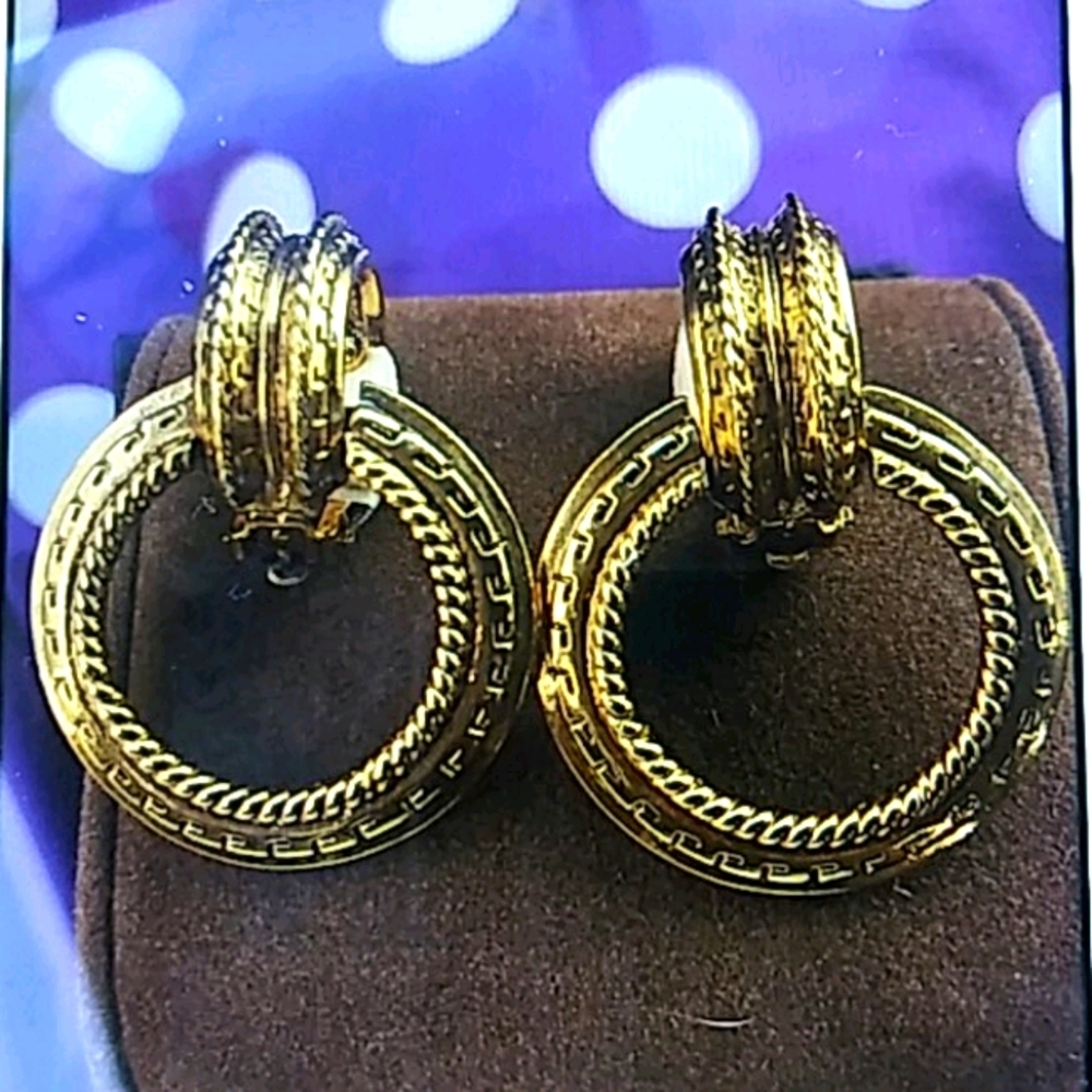 Oscar de la Renta Stunning Vintage Earrings